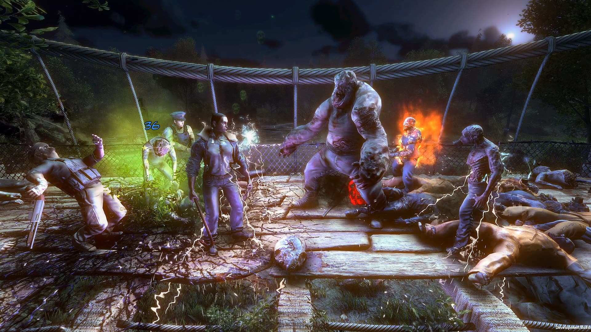 A Dead Age 2 survivor party faces a large zombie in a turn-based battle arena.