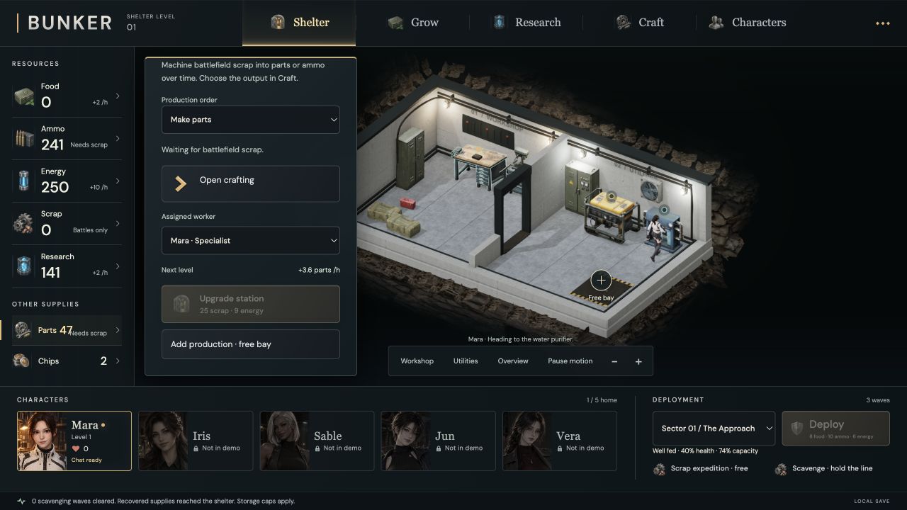 Shelter management view assigning a resident to a specialist workstation